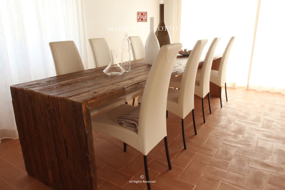 cotto per interni rosato toscano salone
