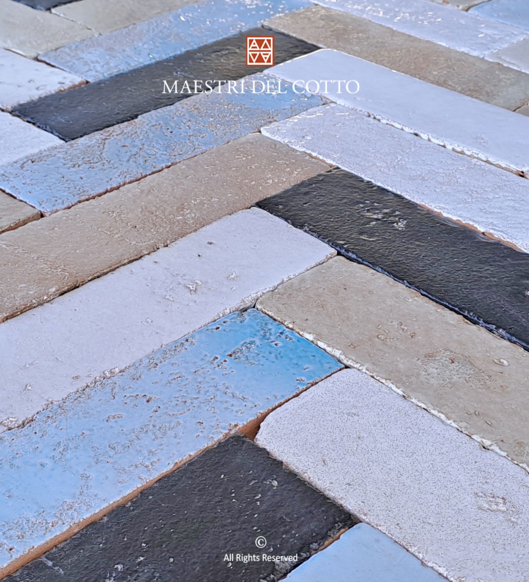 Piastrelle in Cotto Smaltato per Bagni