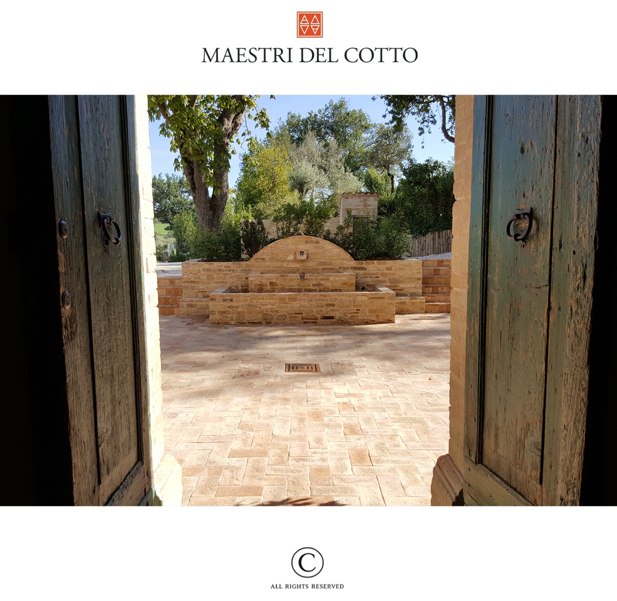 Cotto multicolor per pavimenti esterni