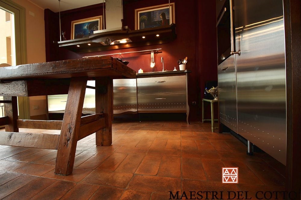 pavimento cotto in cucina