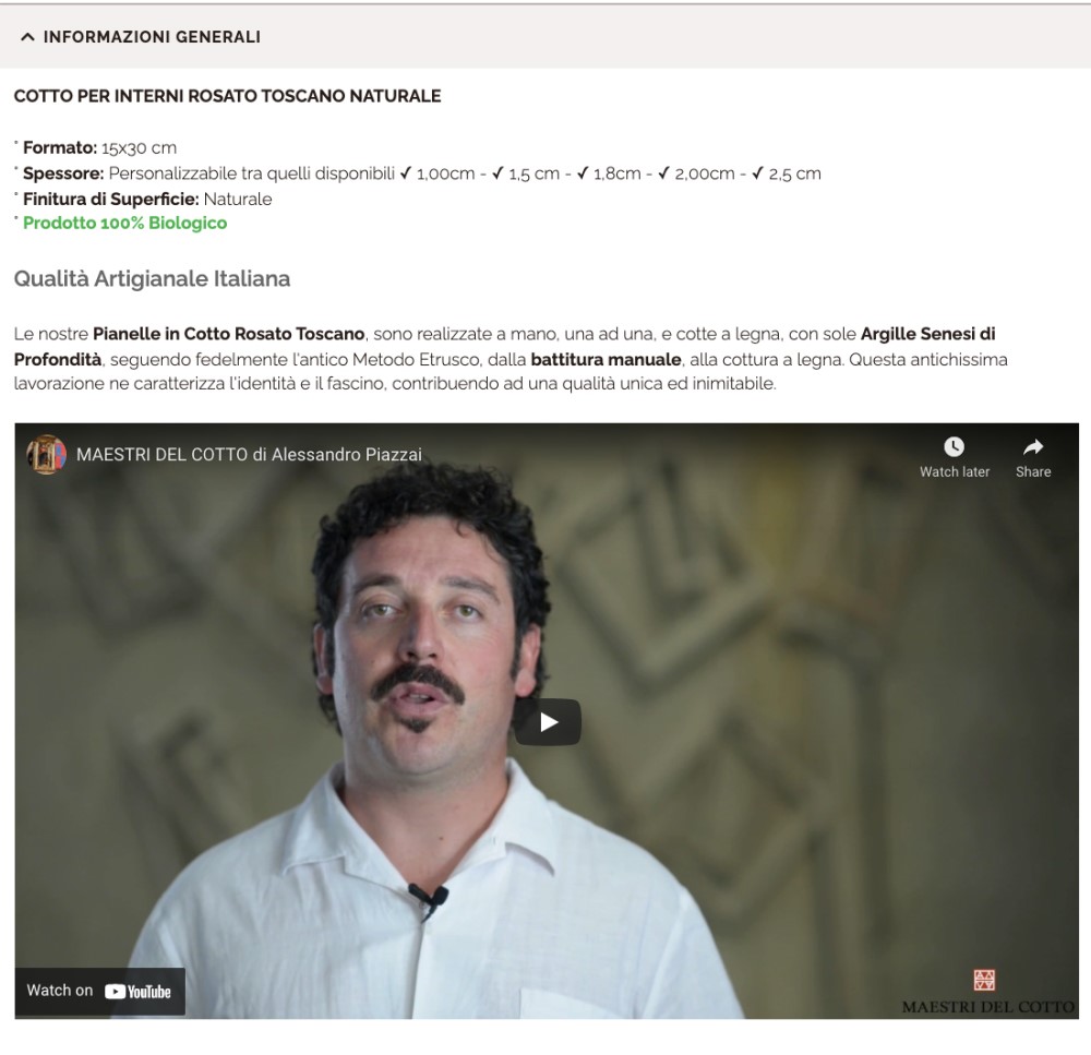 Alessandro Piazzai video cotto