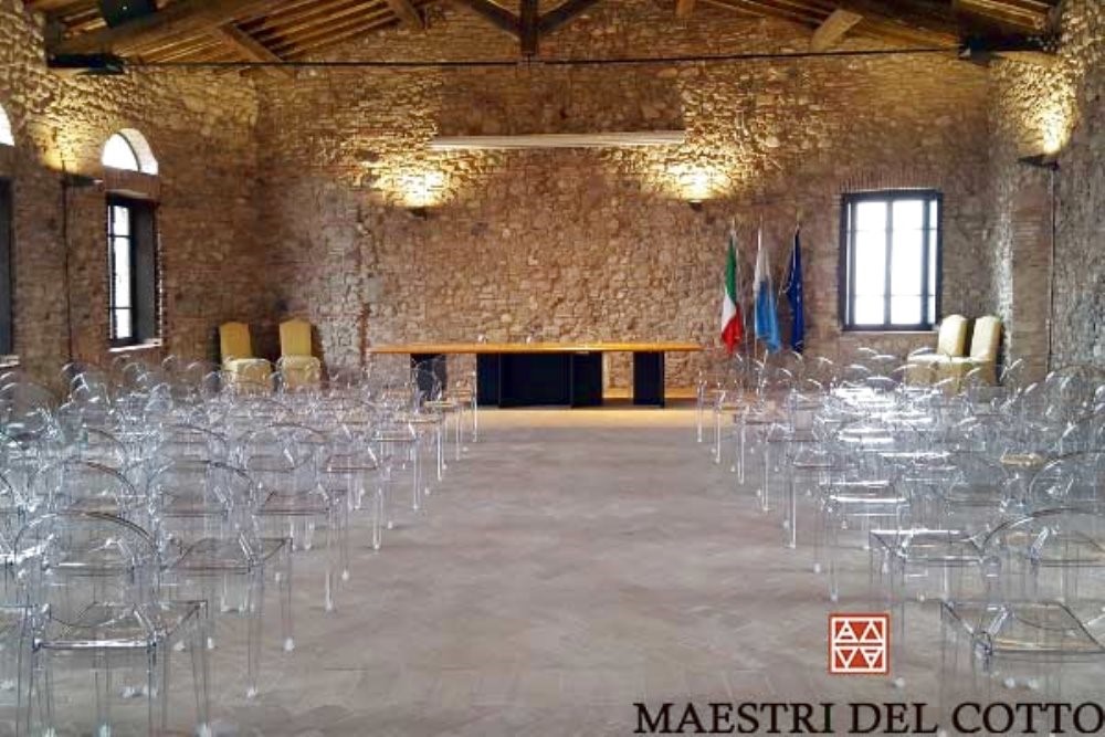 pavimento in cotto del castello di Desenzano del Garda
