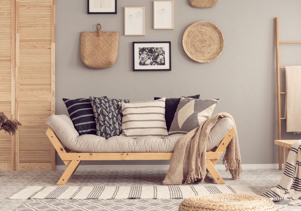 salotto colori naturali