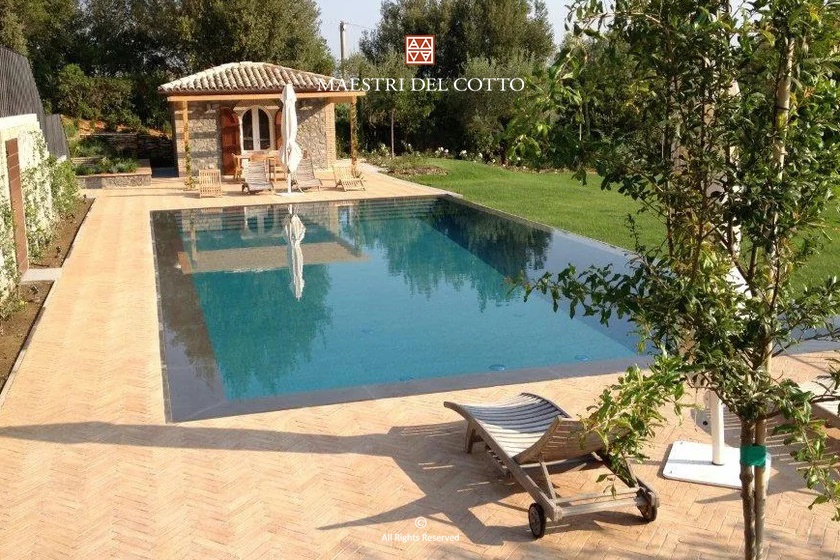 Listelli in Cotto per Bordo Piscina