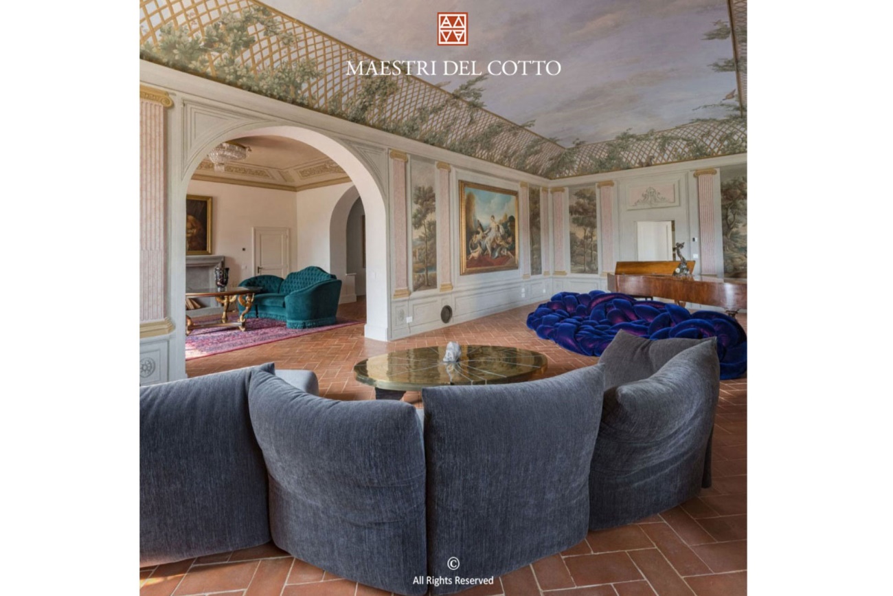 Pavimento in cotto per salone