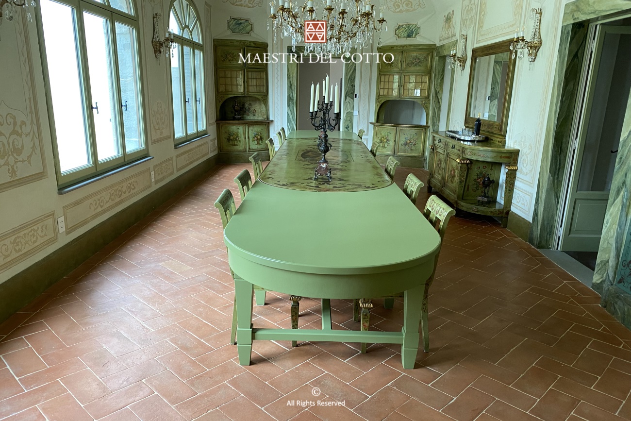 pavimento in cotto rosso fiorentino