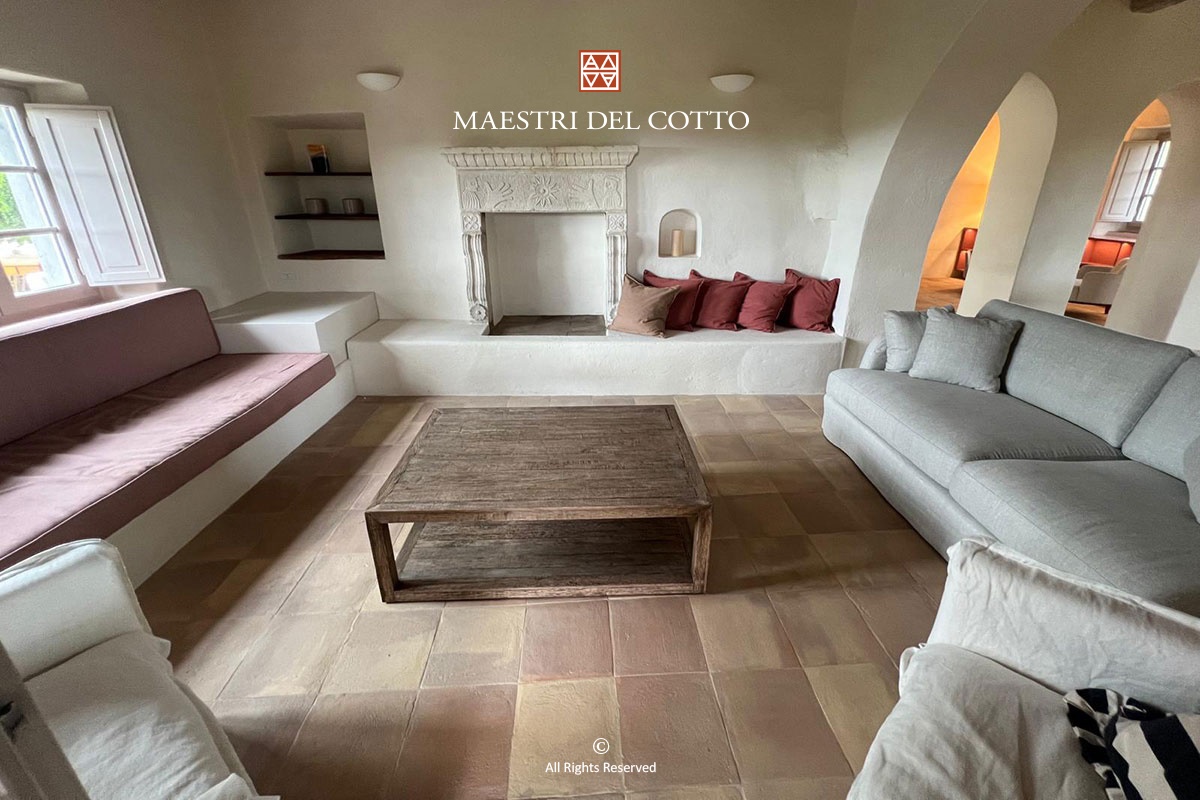 Pavimento in cotto per casale