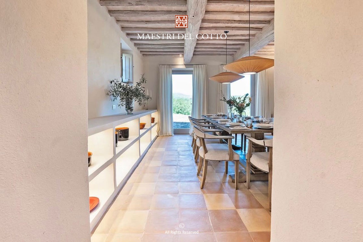 Pavimento in cotto per casale