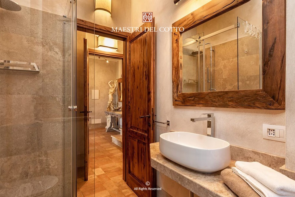 Piastrelle del Bagno in cotto