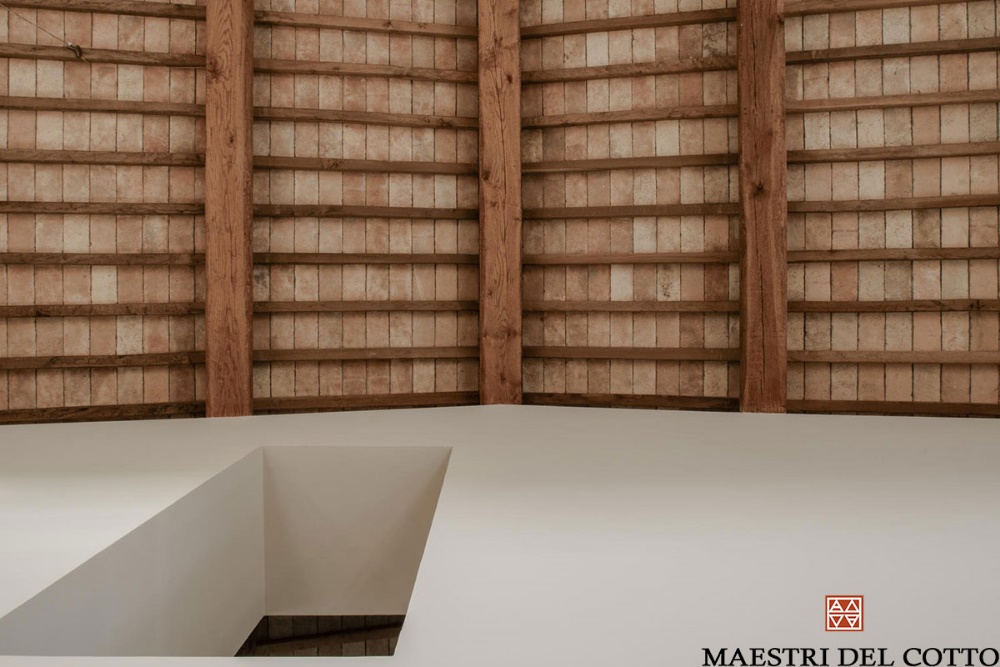soffitto con tavelle in cotto