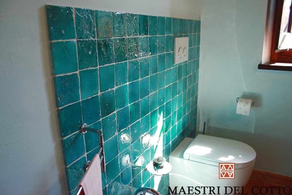 Rivestimento per Bagno in Cotto Celeste